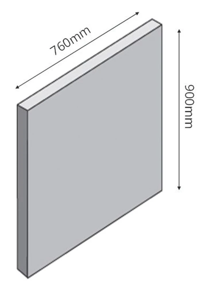 Maia Greystone Splashback 760 X 900 X 10mm - Image 3