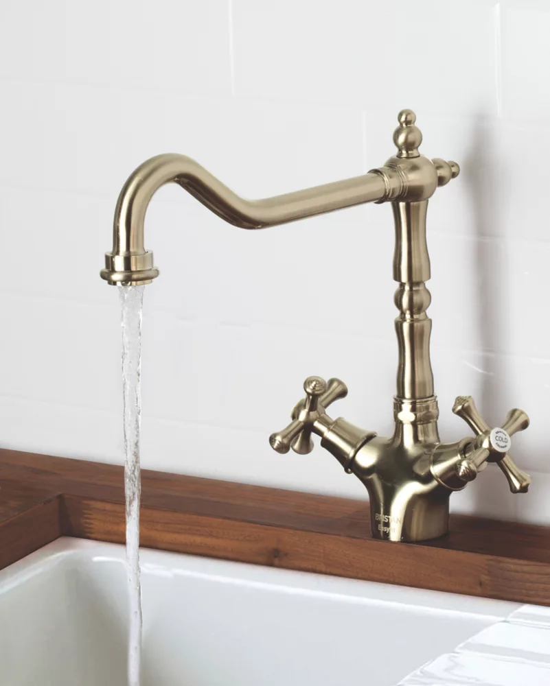 Bristan Colonial Easyfit Kitchen Sink Mixer Tap Antique Bronze - Image 2