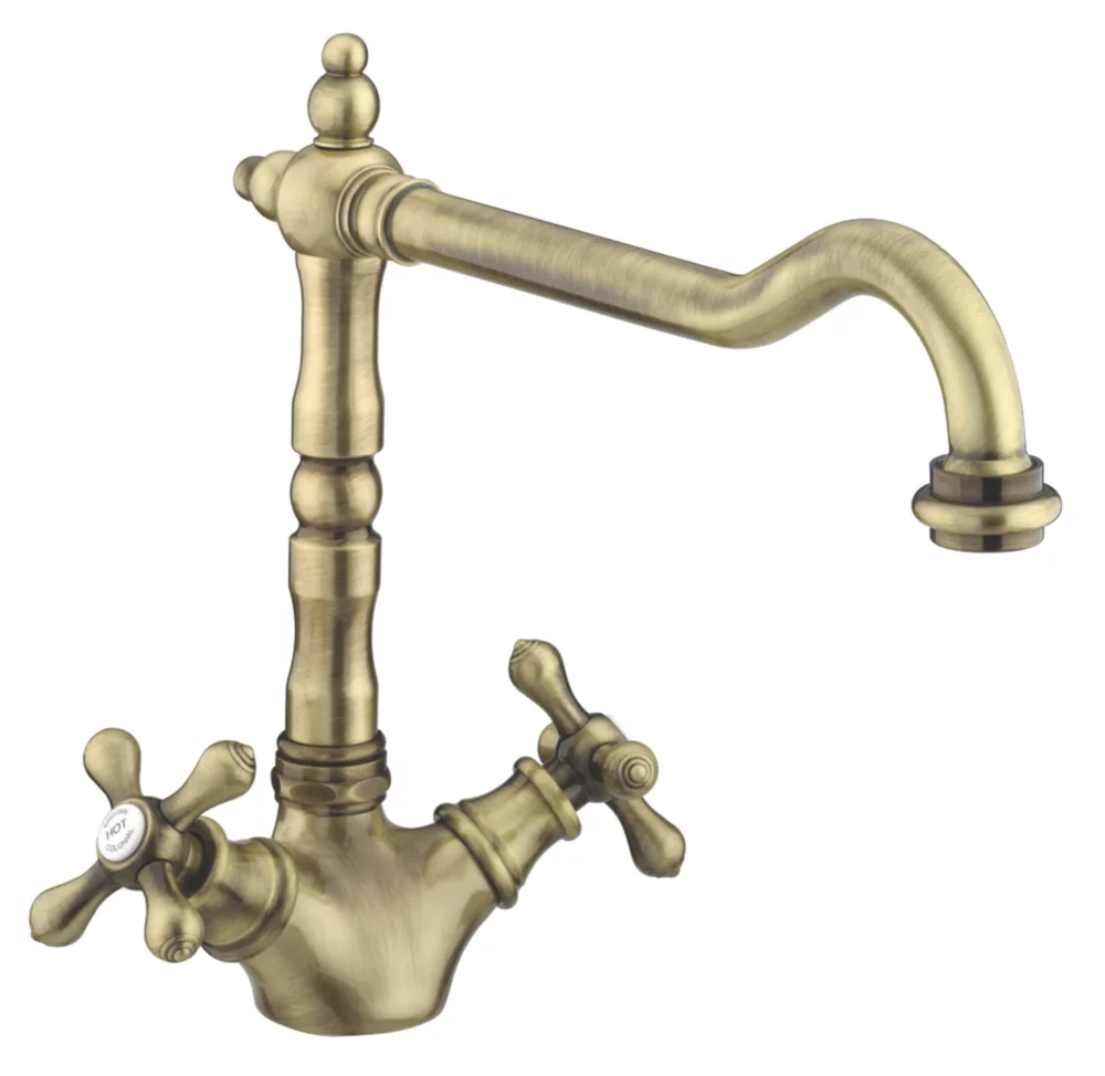 Bristan Colonial Easyfit Kitchen Sink Mixer Tap Antique Bronze