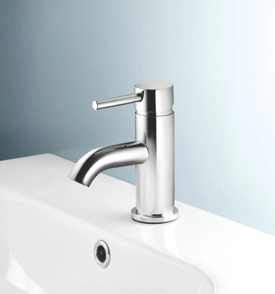 Swirl Ola Basin Mono Mixer Tap With Clicker Waste Chrome - Image 2