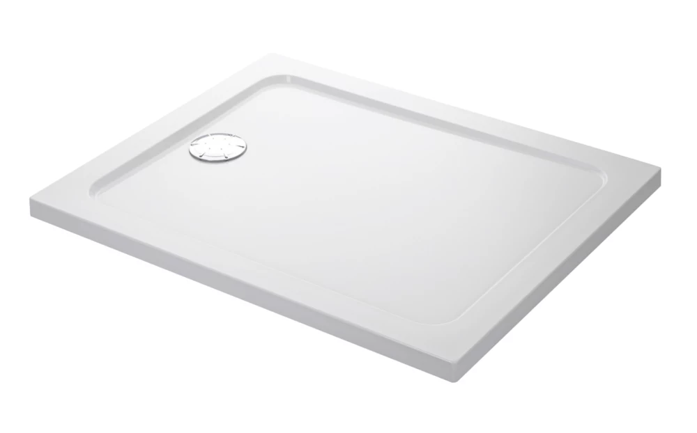 Mira Flight Low Rectangular Shower Tray Gloss White 900 X 800 X 40mm
