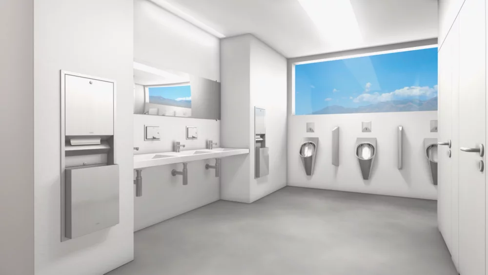 Franke Rodan Lockable Double Toilet Roll Holder Stainless Steel - Image 2