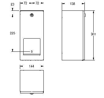 Franke Rodan Lockable Double Toilet Roll Holder Stainless Steel - Image 3