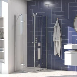 Aqualux Aquarius 8 Frameless Quadrant Shower Enclosure Left & Right-Hand Opening 900 X 900 X 2000mm