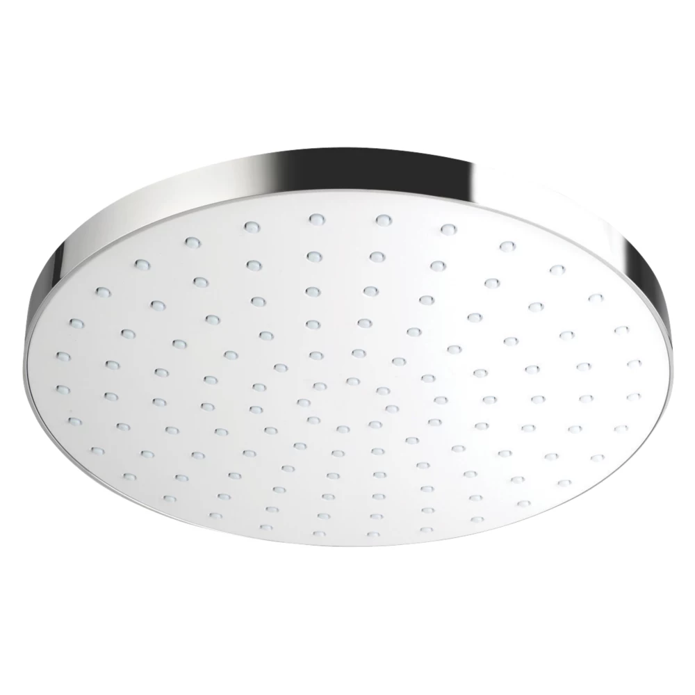 Mira Beat Deluge Tilt Shower Head Chrome / White 250mm
