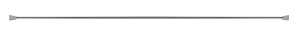 Croydex Slimline Shower Rail Aluminium Silver 1800mm - Image 2