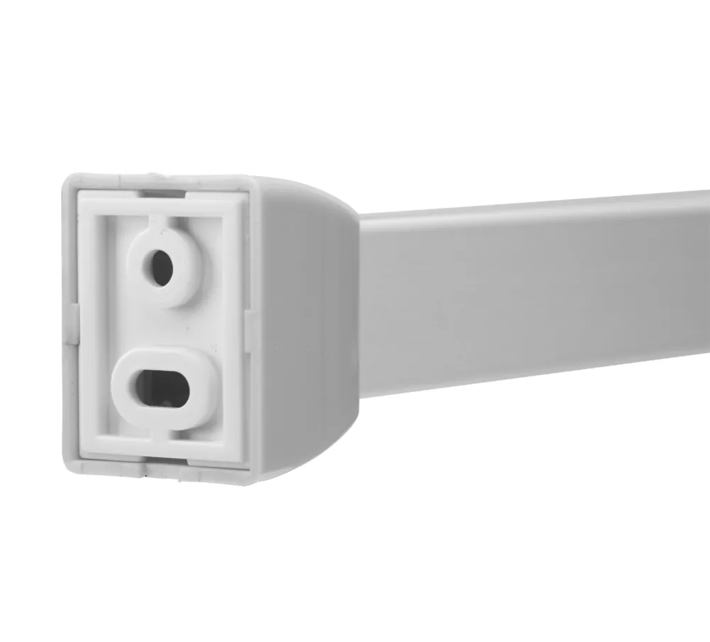 Croydex Slimline Shower Rail Aluminium Silver 1800mm - Image 6