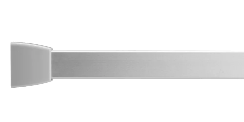 Croydex Slimline Shower Rail Aluminium Silver 1800mm - Image 7