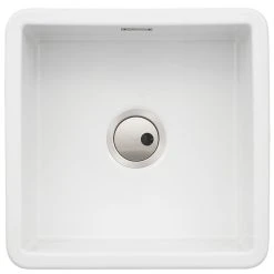 Abode Sandon 1 Bowl Fireclay Ceramic Kitchen Sink 460 X 194mm
