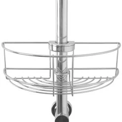 Croydex 1-Tier Riser Rail Basket Chrome