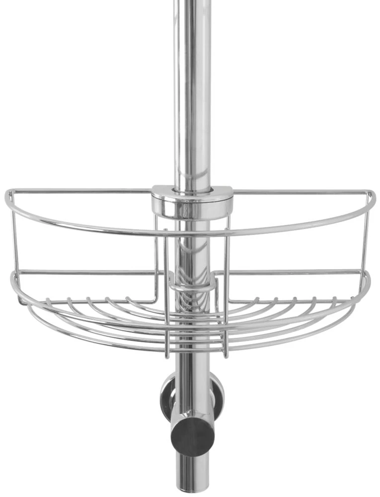 Croydex 1-Tier Riser Rail Basket Chrome