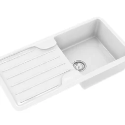 ETAL Comite 1 Bowl Composite Kitchen Sink White Reversible 1000 X 500mm