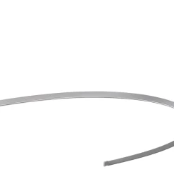 Croydex Curved Bendy Shower Curtain Rail Aluminium Silver 2500mm