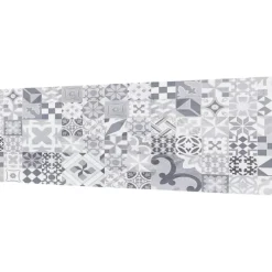 Splashwall Grey / White Matt MDF Splashback 2440 X 600 X 9mm