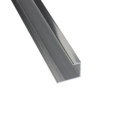 Splashwall End Cap Polished Silver 2420 X 11mm