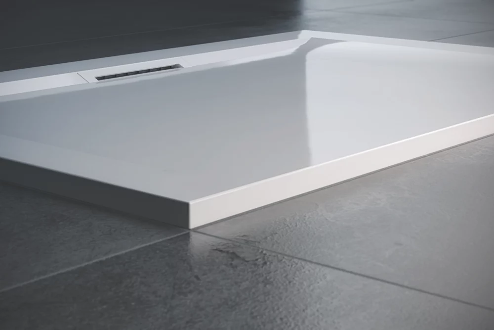 Mira Flight Level Rectangular Shower Tray White 1600 X 900 X 25mm - Image 3