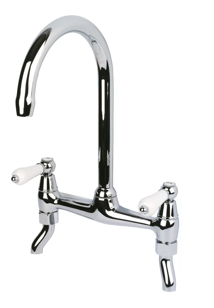 Swirl M5004P Allegro Surface-Mounted Deck Sink Mixer Kitchen Tap Chrome
