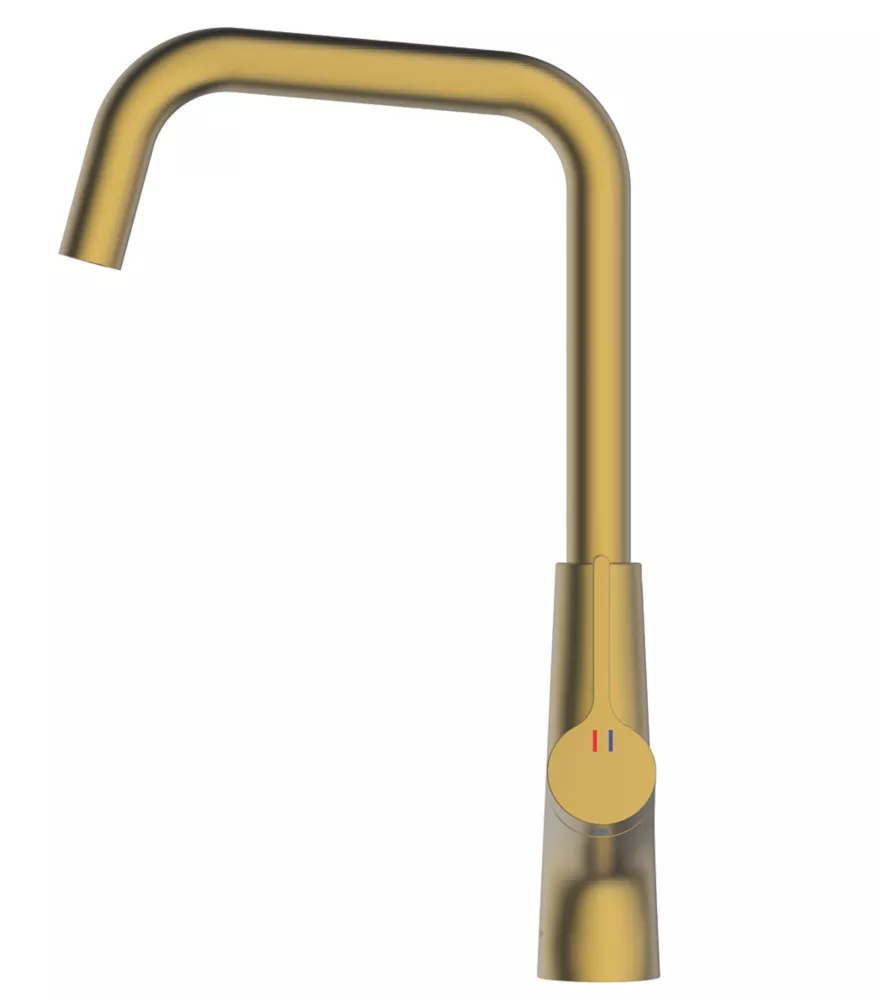 Clearwater Azia Battery-Powered Single Lever Monobloc Tap With Sensor Operation Brushed Brass - Image 2