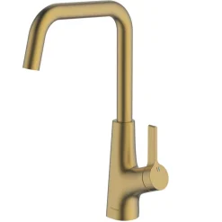 Clearwater Azia Battery-Powered Single Lever Monobloc Tap With Sensor Operation Brushed Brass