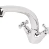 Swirl Traditional Sink-Mounted Mono Mixer Kitchen Tap Chrome