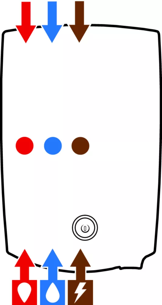 Mira Go Rear-Fed White / Chrome Thermostatic Power Shower - Image 2