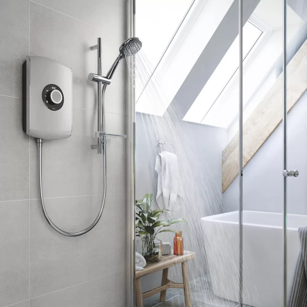 Triton Amore Brushed Steel 8.5kW Electric Shower - Image 6