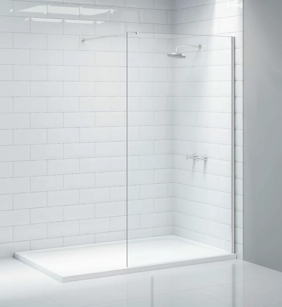 Triton Neo Frameless Showerwall Chrome 700 X 2015mm - Image 2