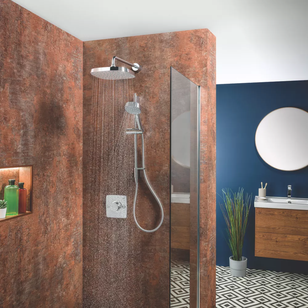 Mira Evoco Rear-Fed Concealed Chrome Thermostatic Built-In Mixer Shower - Image 2