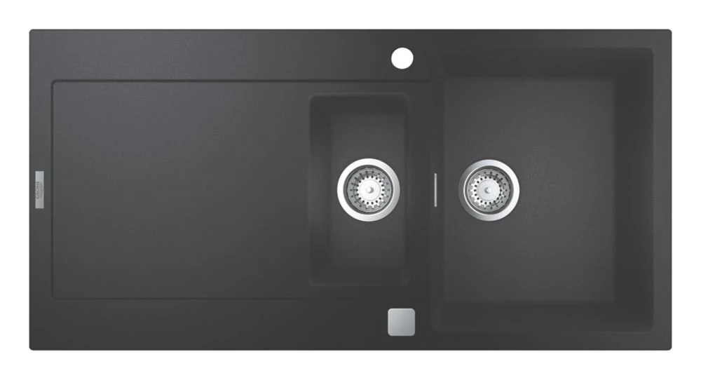 Grohe K500 1.5 Bowl Granite Composite Sink Black Reversible 1000 X 500mm