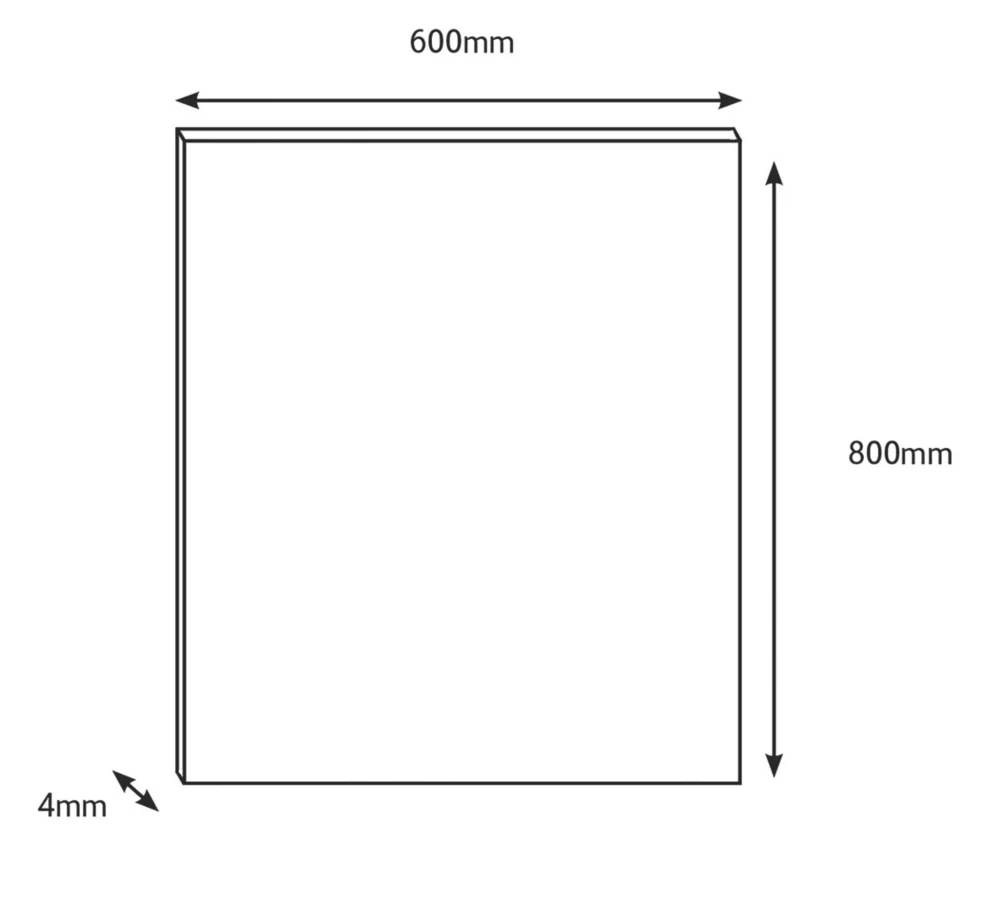 Splashwall Grey Alloy Splashback 600 X 800 X 4mm - Image 4