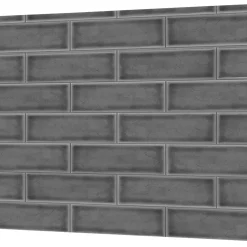 Splashwall Grey Alloy Splashback 600 X 800 X 4mm