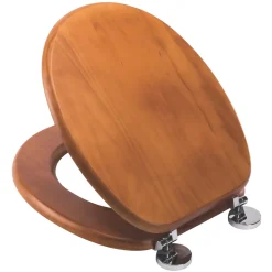 Croydex Davos Standard Closing Toilet Seat Pine Antique