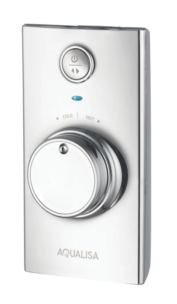 Aqualisa Visage Smart HP/Combi Rear-Fed Chrome Thermostatic Smart Shower With Bath Overflow Filler - Image 2