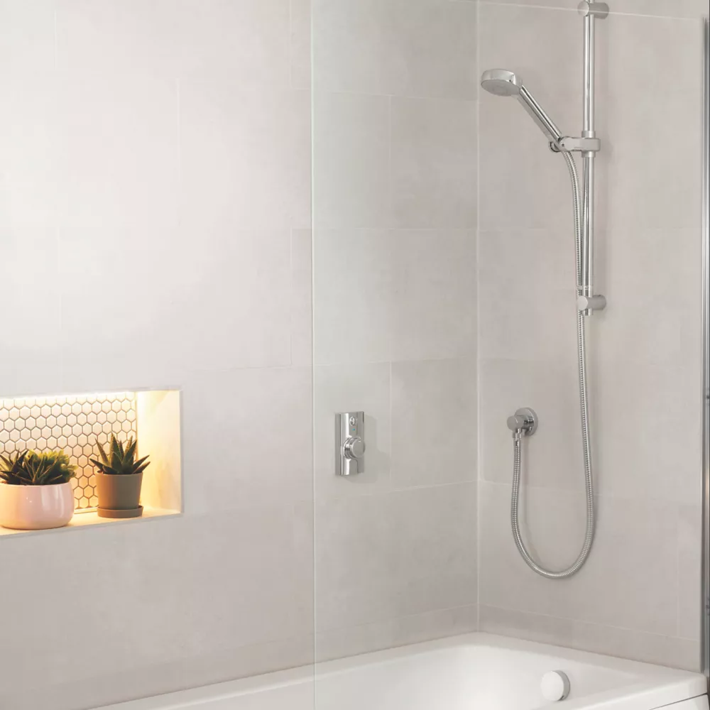 Aqualisa Visage Smart HP/Combi Rear-Fed Chrome Thermostatic Smart Shower With Bath Overflow Filler - Image 5