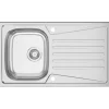 Clearwater TRION 1 Bowl Stainless Steel Single Drainer Reversible Kitchen Sink 860 X 500mm