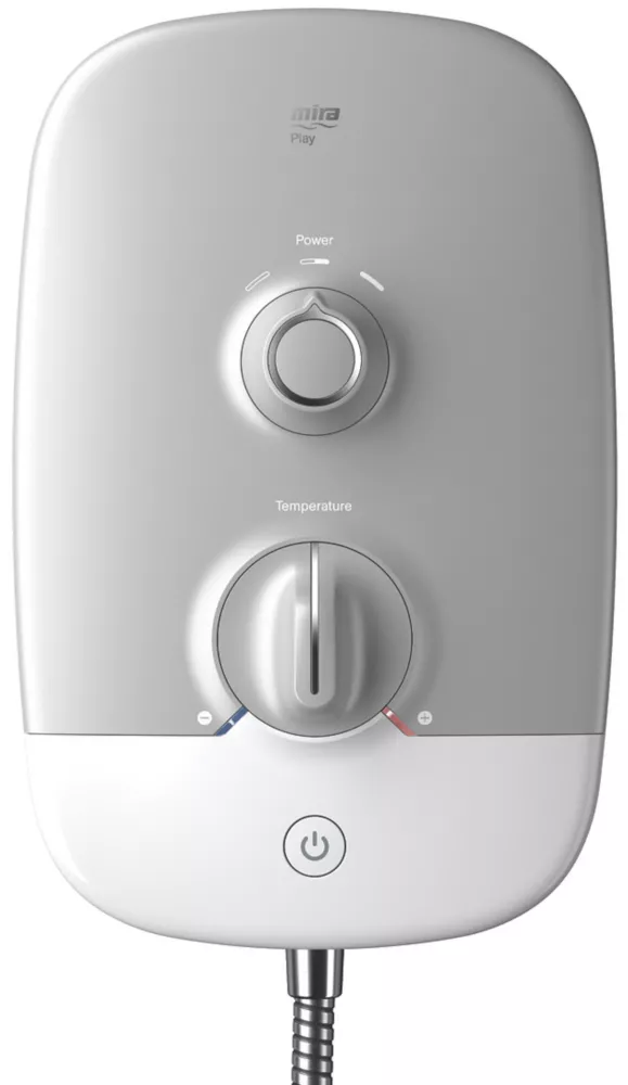 Mira Play White / Grey 8.5kW Electric Shower - Image 3