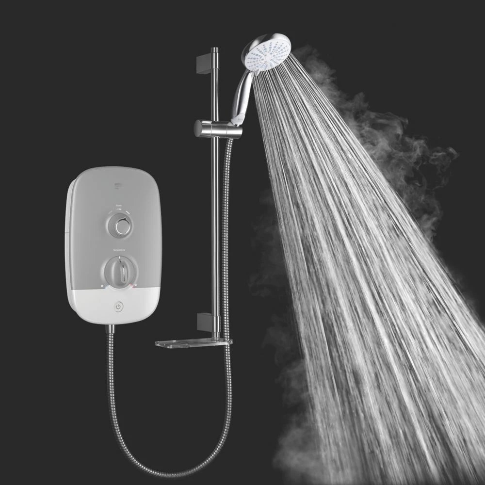 Mira Play White / Grey 8.5kW Electric Shower - Image 5