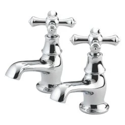 Bristan Colonial Bathroom Basin Taps Chrome