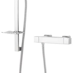 Aqualisa Sierra Rear-Fed Exposed Chrome Thermostatic Mixer Shower