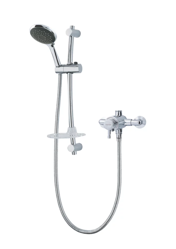 Triton Asana Rear-Fed Exposed Chrome Thermostatic Mixer Shower