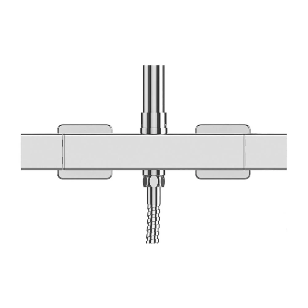 Gainsborough Square Dual Outlet HP Rear-Fed Exposed Chrome Thermostatic Cool Touch Mixer Shower - Image 2