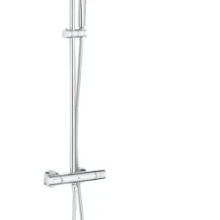 Grohe Vitalio Joy 310 HP Rear-Fed Exposed Chrome Thermostatic Shower System