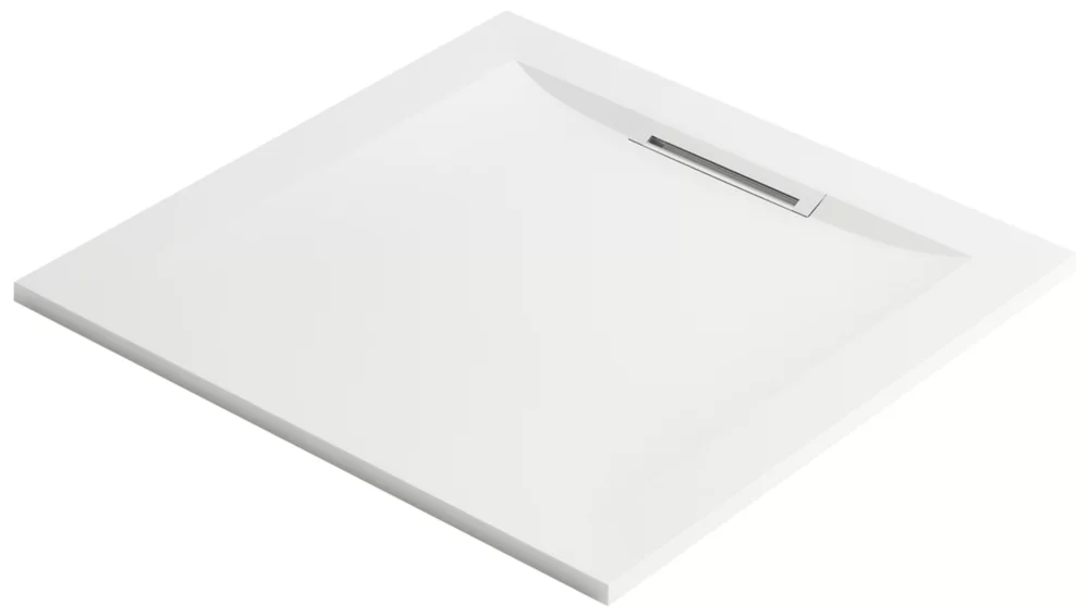 Mira Flight Level Square Shower Tray White 800 X 800 X 25mm