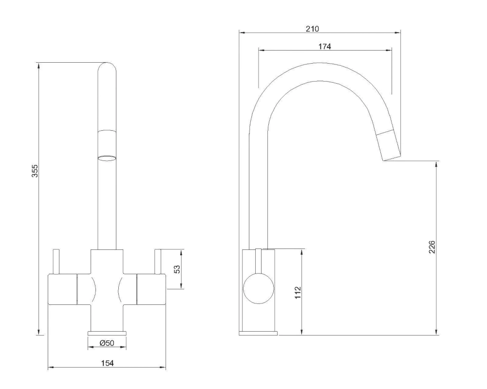 Swirl Fresco 907015 Pull-Out Mono Mixer Kitchen Tap Chrome - Image 6