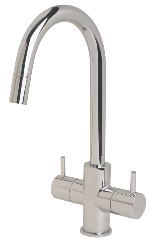 Swirl Fresco 907015 Pull-Out Mono Mixer Kitchen Tap Chrome