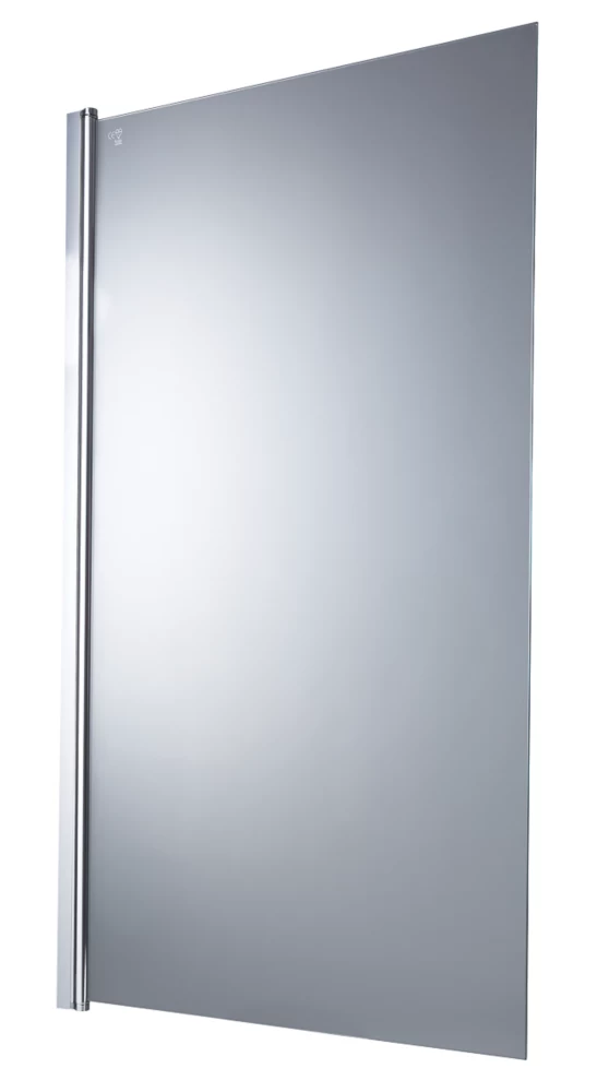 Essentials Semi-Framed Clear Bath Shower Screen 780 X 1400mm - Image 3