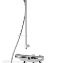 Aqualisa Midas 220 BSM Deck-Fed Exposed Chrome Thermostatic Bath Shower Mixer