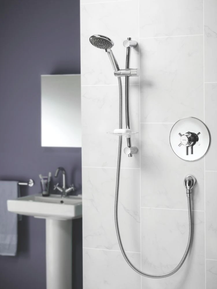 Triton Vitino Mini Rear-Fed Concealed/Exposed Chrome Thermostatic Mixer Shower - Image 2