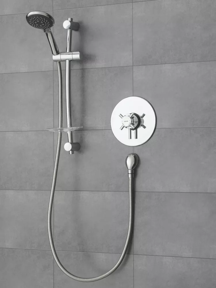 Triton Vitino Mini Rear-Fed Concealed/Exposed Chrome Thermostatic Mixer Shower - Image 4
