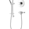 Triton Vitino Mini Rear-Fed Concealed/Exposed Chrome Thermostatic Mixer Shower
